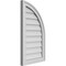 Ekena Millwork Quarter Round Top Right Surface Mount PVC Gable Vent w/ 2"W x 2"P Brickmould Sill Frame, 16"W x 28"H GVPQR16X2803SN - alternate 2